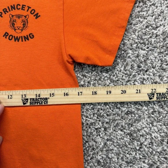 Princeton Tigers Rowing Crew Tee Shirt Mens Size Small Orange - Picture 5 of 7